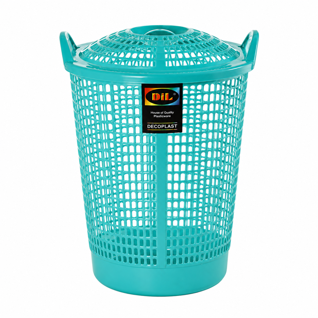 VENTILATED LAUNDRY BASKET WITH COVER