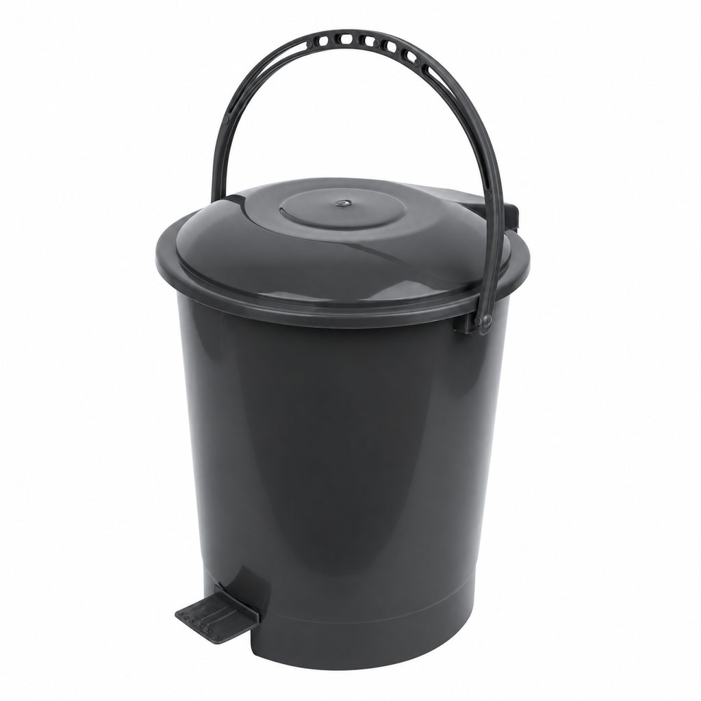 PEDAL DUST BIN WITH HANDLE