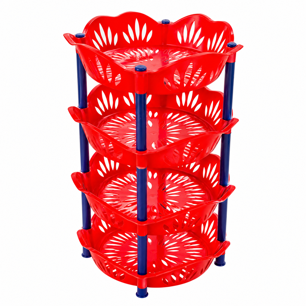 4 TIER CORNER STORAGE RACK