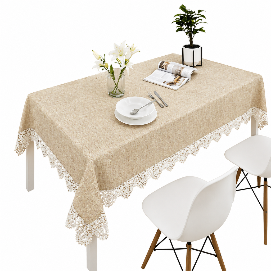 RUSTIC BURLAP TABLECLOTH