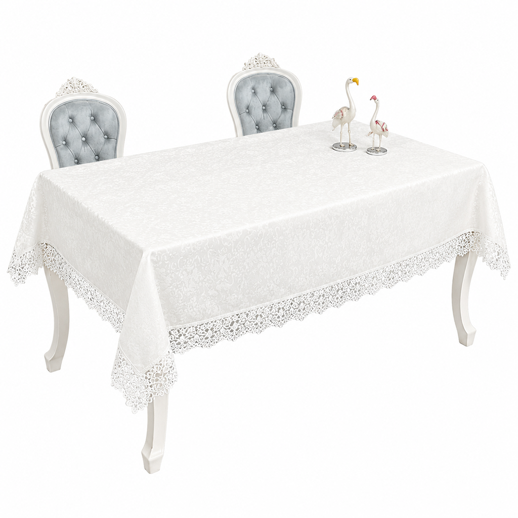WHITE LACE DINING TABLE CLOTH
