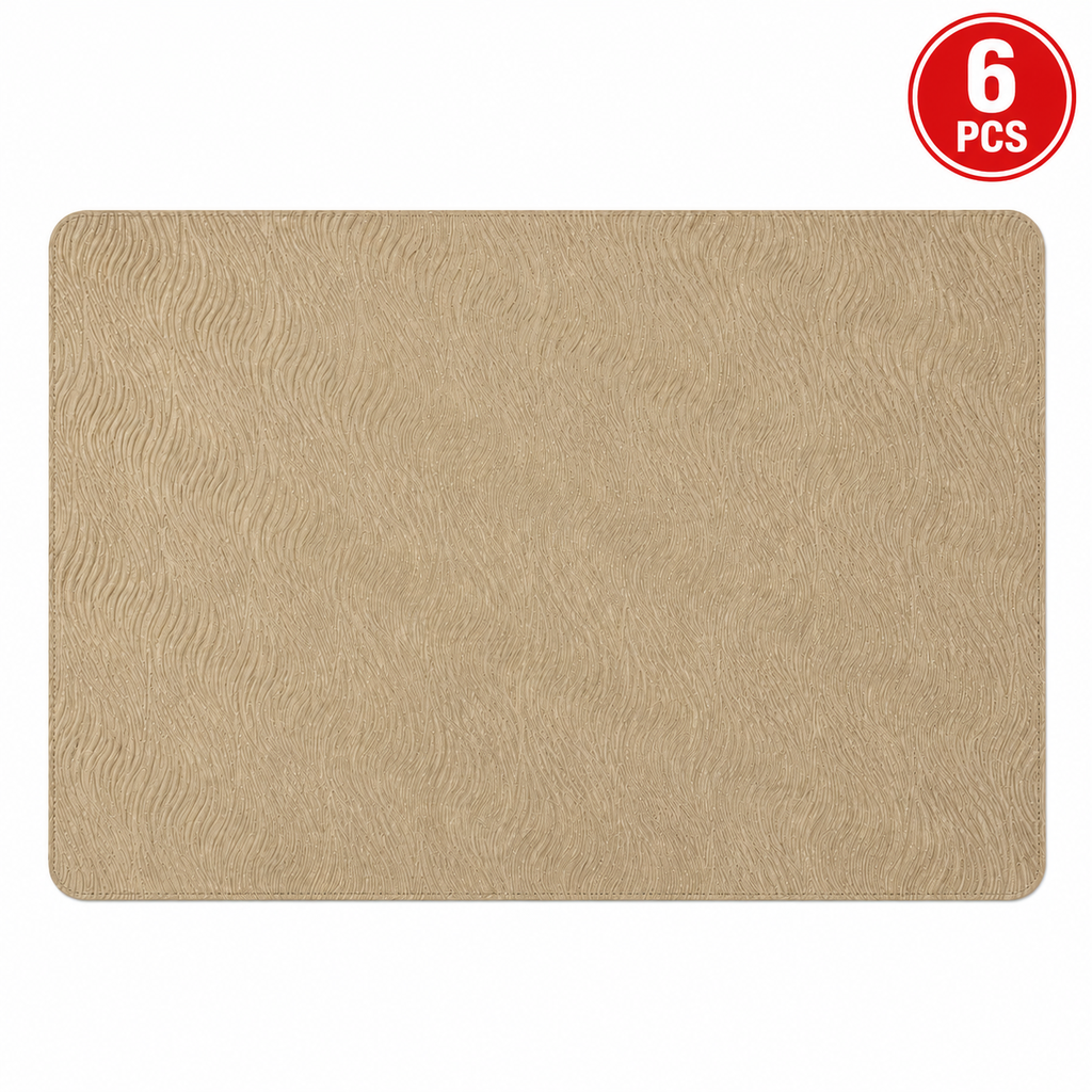 RECTANGULAR PVC TABLE PLACEMAT SET