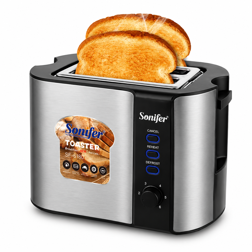 SONIFER 2 SLICE TOASTER SF-6180