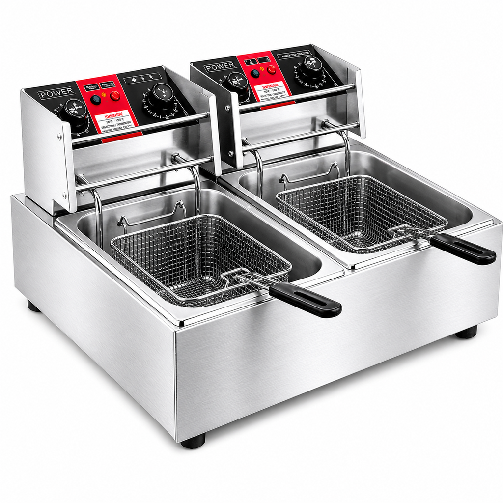 DOUBLE COMMERCIAL ELECTRIC DEEP FRYER