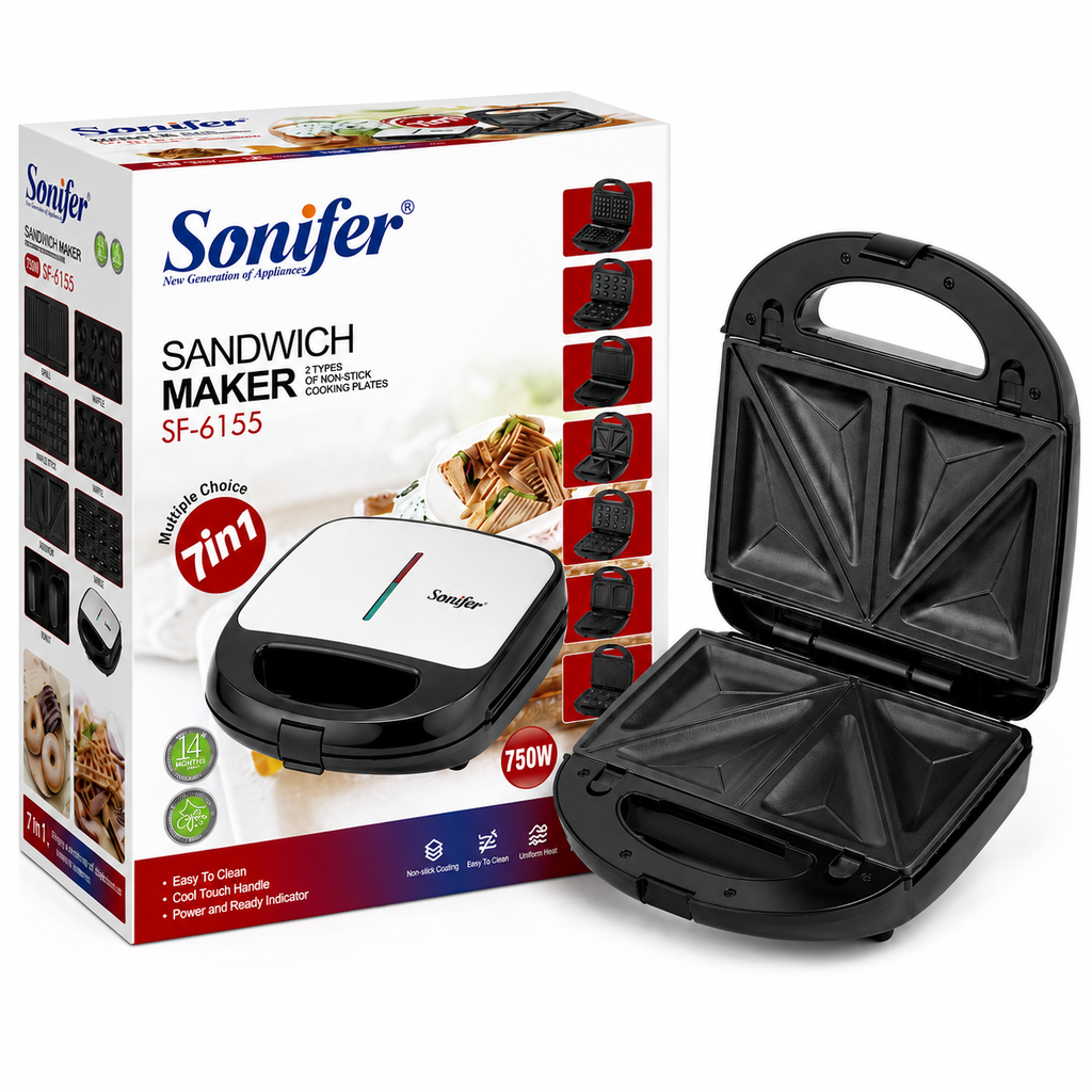 SONIFER 7 IN 1 SANDWICH MAKER SF-6155