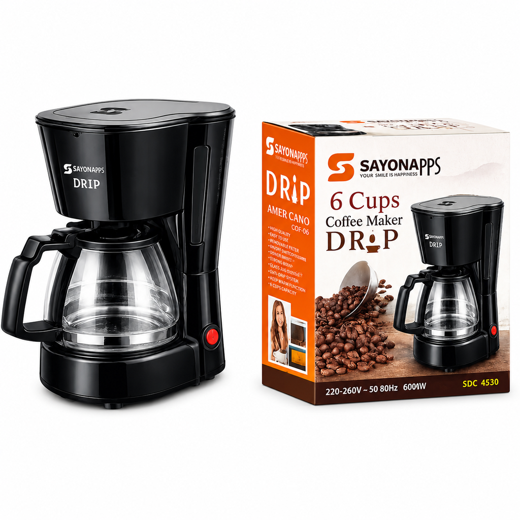SAYONA SDC-4530 6-CUP DRIP COFFEE MAKER