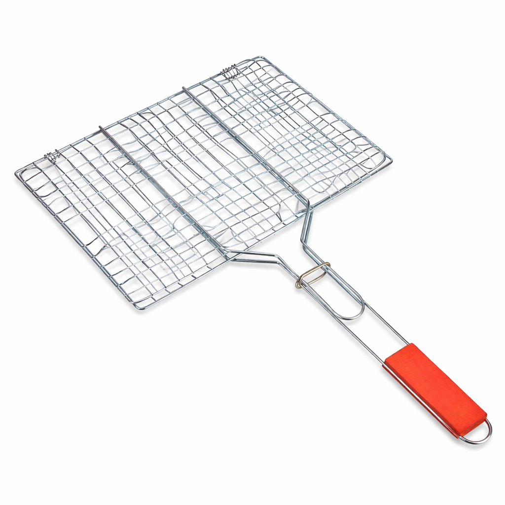 BBQ GRILLING BASKET WITH HANDLE