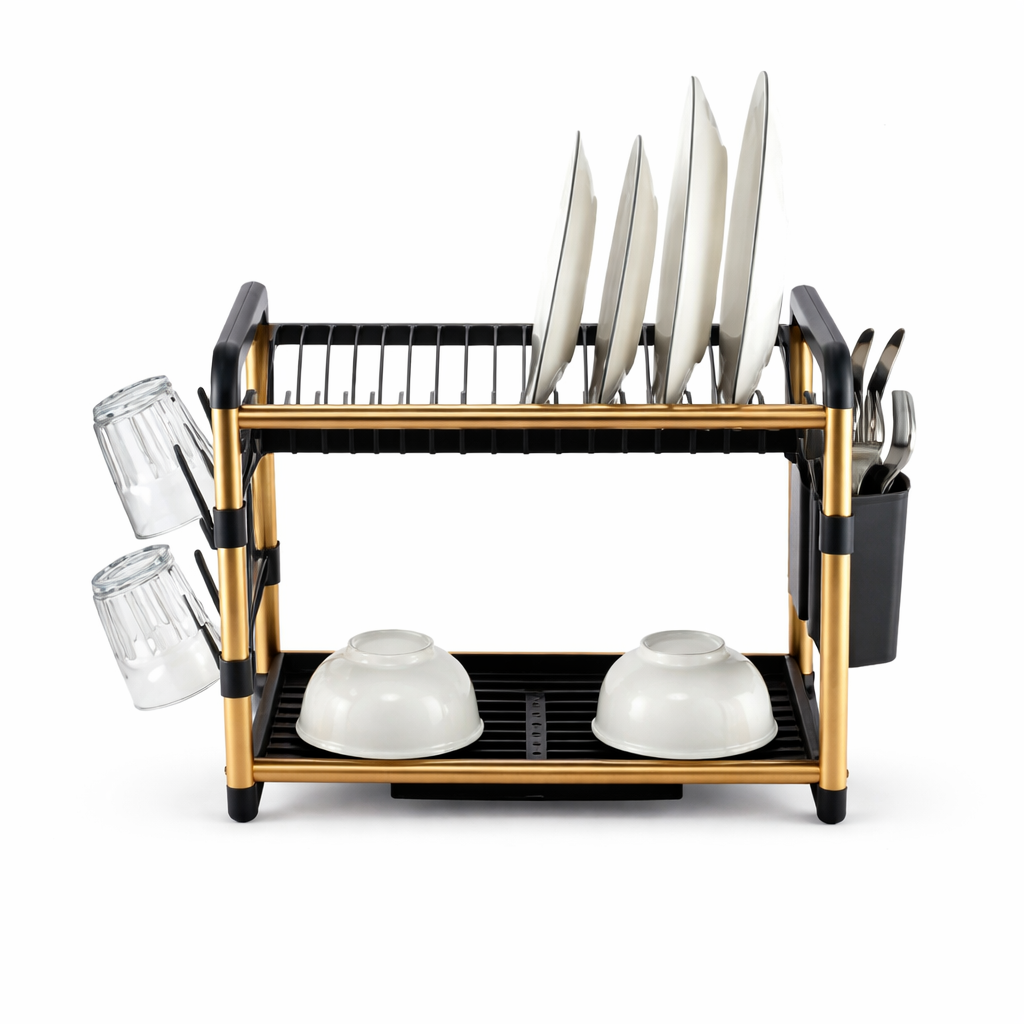 2 TIER DISH DRYING RACK