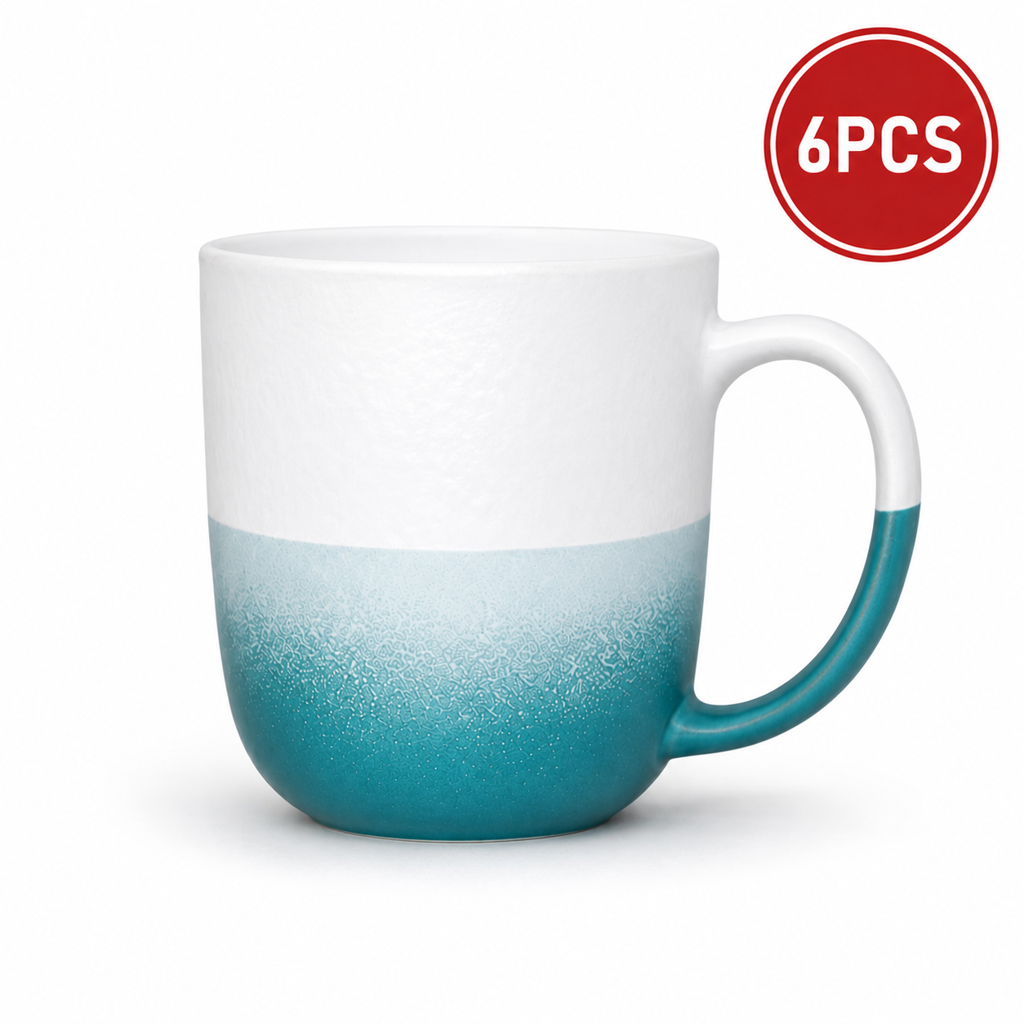 GRADIENT CERAMIC MUG SET 6PCS