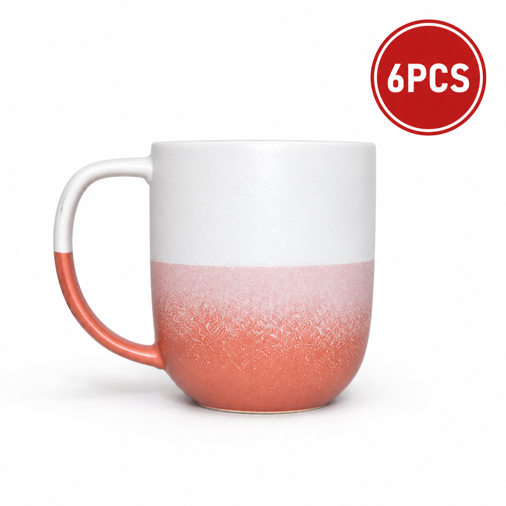 GRADIENT CERAMIC MUGS SET 6PCS