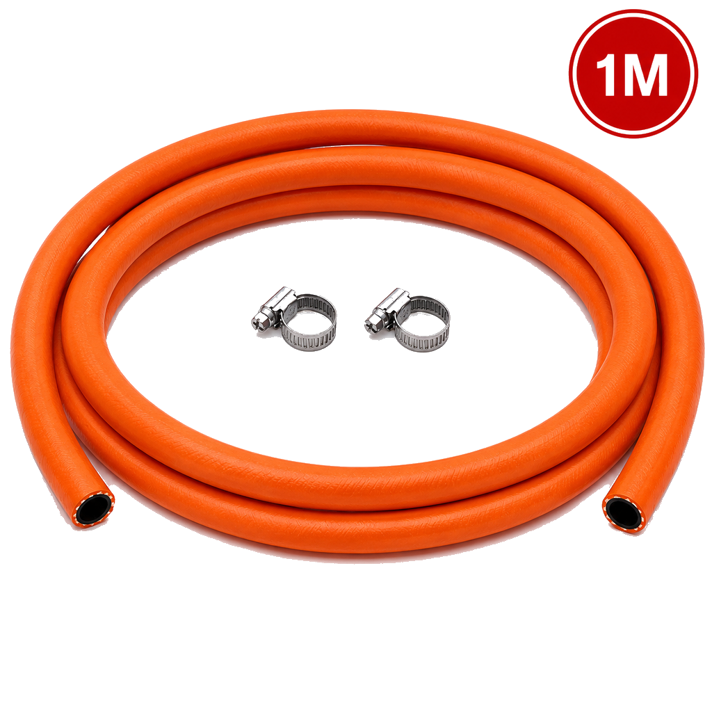LPG GAS HOSE PIPE WITH CLAMPS